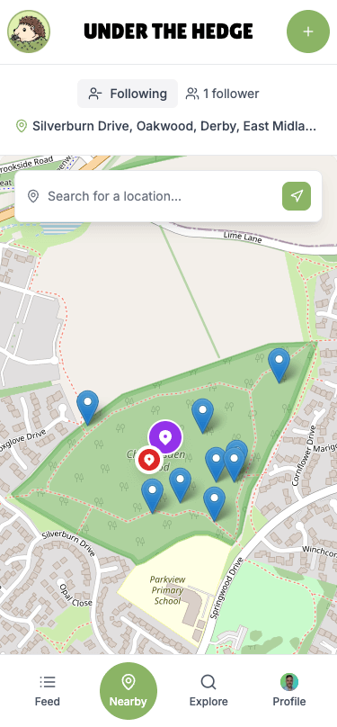 Find nearby wildlife encounters